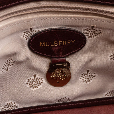 Lily Small Burgundy Leather Gold