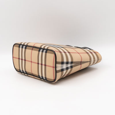 Tote Bag Small House Nova Check PVC Canvas