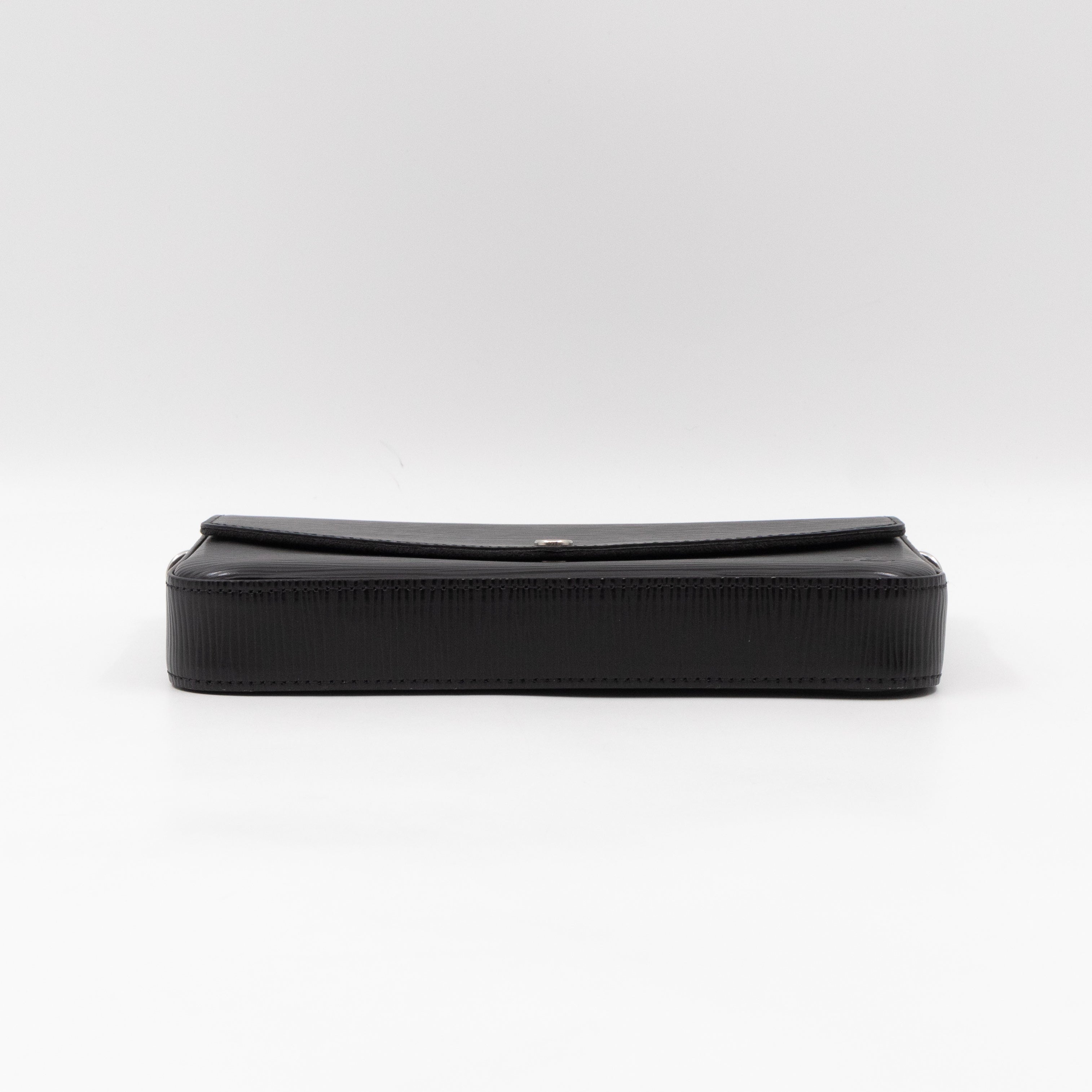 Pochette Felicie Black Epi Leather