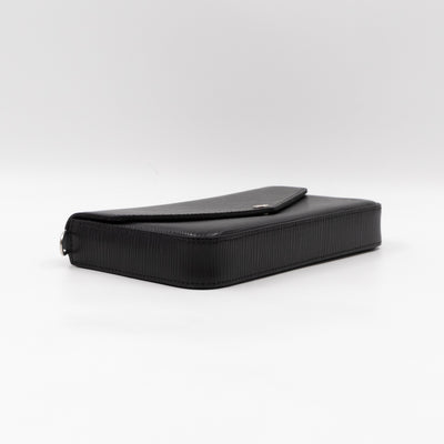 Pochette Felicie Black Epi Leather