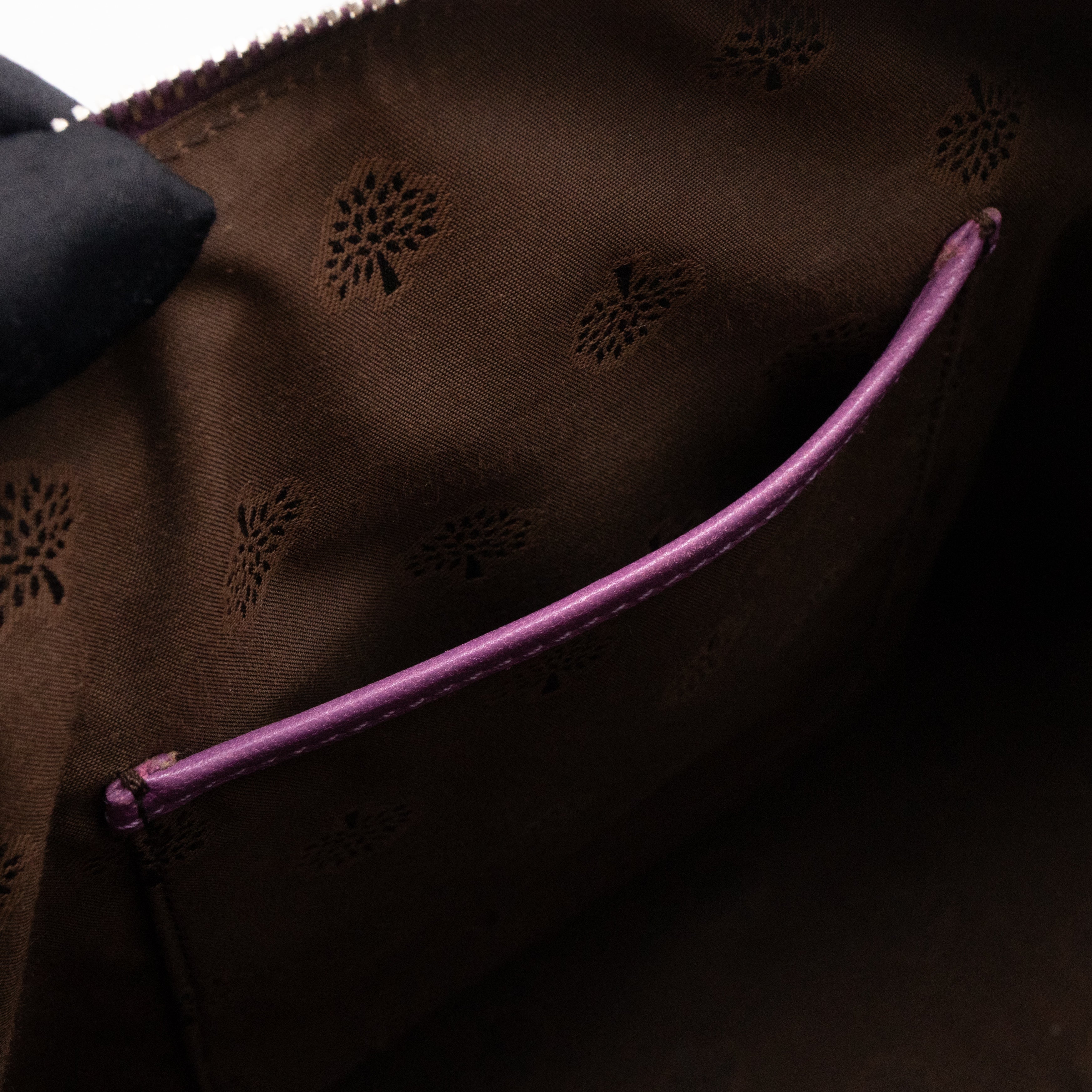 Del Rey Bag Purple Leather