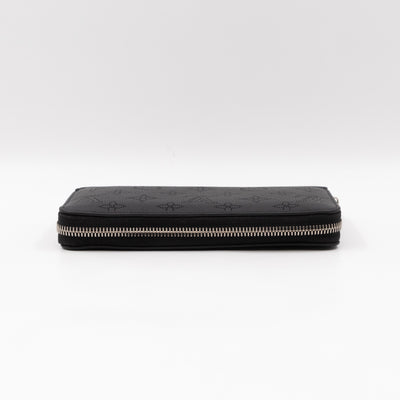 Zippy Wallet Black Mahina Monogram Leather