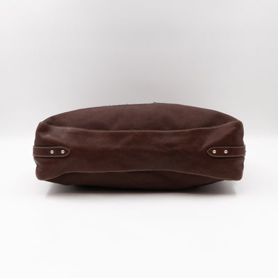 Canapa Hobo Bag Brown Canvas Rope Handle