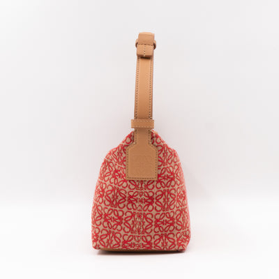 Cubi Small Red Anagram Jacquard