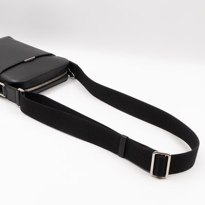 Anton Pochette Black Taiga Leather