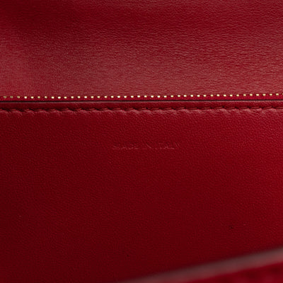Classic Box Medium Rouge Leather