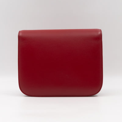 Classic Box Medium Rouge Leather