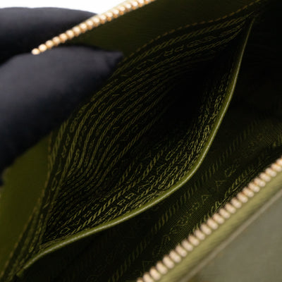 Promenade Small Green Saffiano Leather