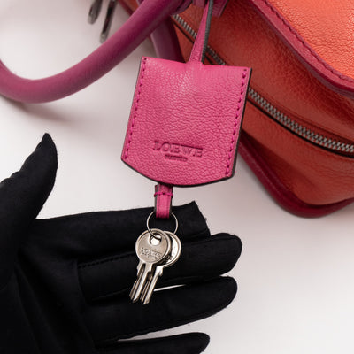 Acid Amazona 36 Handbag Orange & Pink Leather