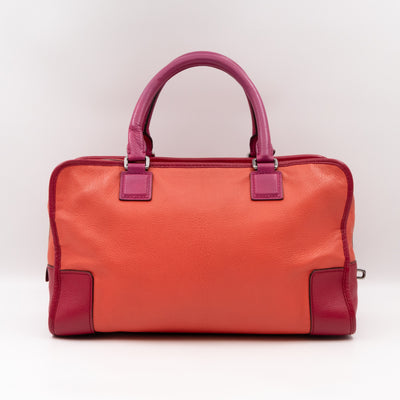 Acid Amazona 36 Handbag Orange & Pink Leather