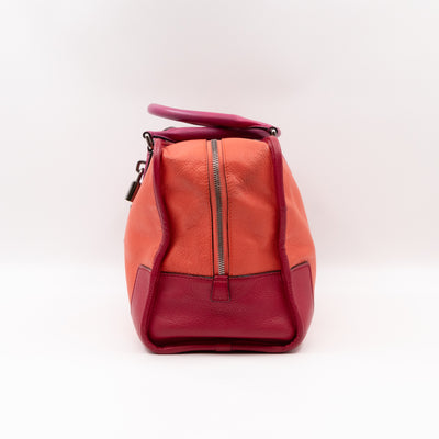 Acid Amazona 36 Handbag Orange & Pink Leather