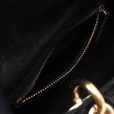 Lady Dior Mini Black Velvet