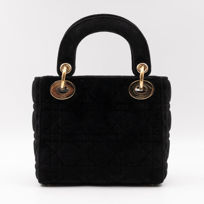 Lady Dior Mini Black Velvet