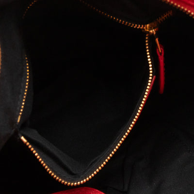Giant Town Red Leather Gold