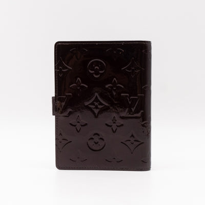 Small Ring Agenda Cover Amarante Vernis