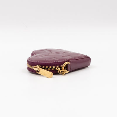 Heart Coin Purse Vernis Violette