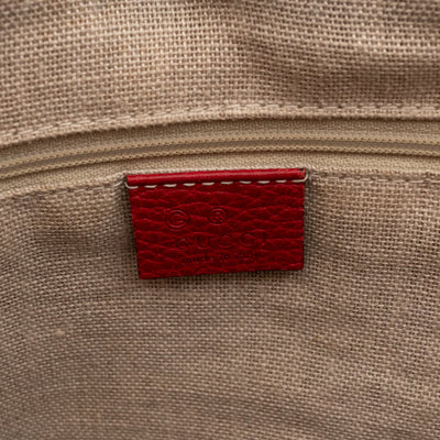 Bree Original Tote Medium GG Canvas Red Leather