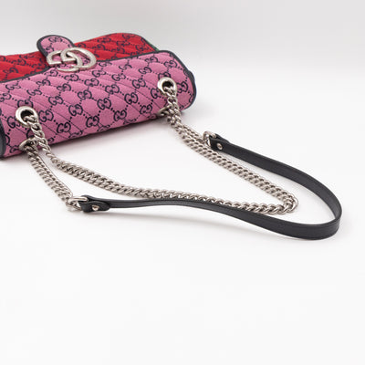 GG Marmont Small Flap Bag Multicolor Canvas