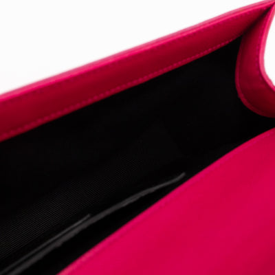 Classic Kate Clutch Pink Grained Leather