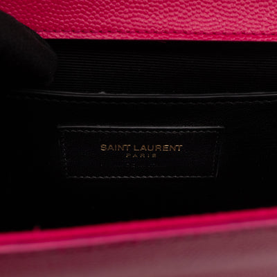 Classic Kate Clutch Pink Grained Leather