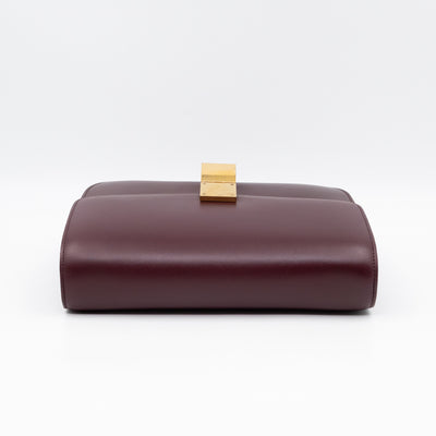Classic Box Medium Burgundy Leather