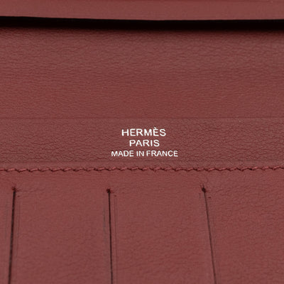 Citizen Twill Long Wallet Burgundy Leather