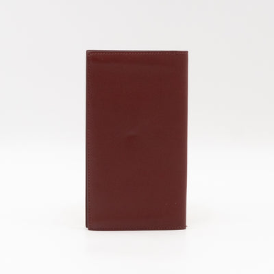 Citizen Twill Long Wallet Burgundy Leather