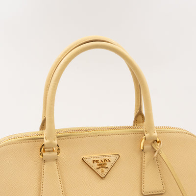 Promenade Large Yellow Saffiano Leather