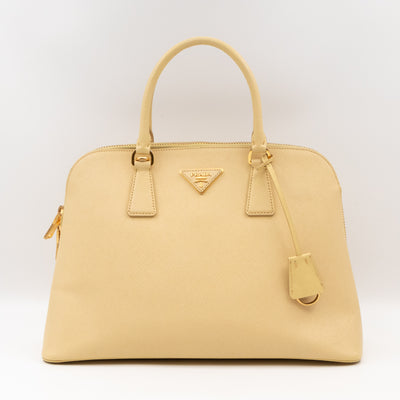 Promenade Large Yellow Saffiano Leather