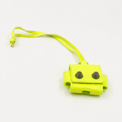 Le Cagole Messenger Bag Fluo Yellow Leather
