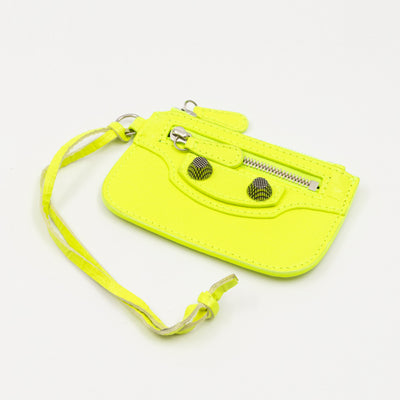 Le Cagole Messenger Bag Fluo Yellow Leather