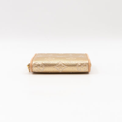 Zippy Coin Purse Gold Monoglam Jacquard