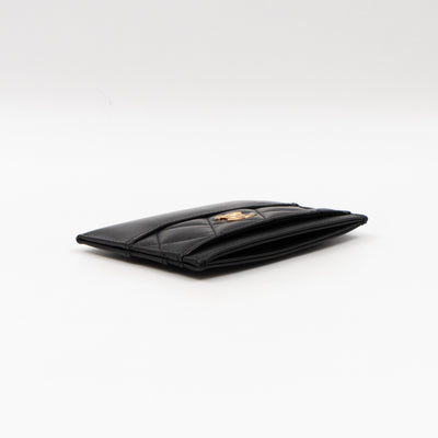Gabrielle Card Holder Black Leather