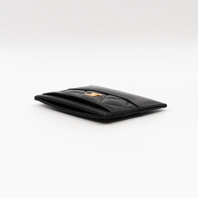 Gabrielle Card Holder Black Leather