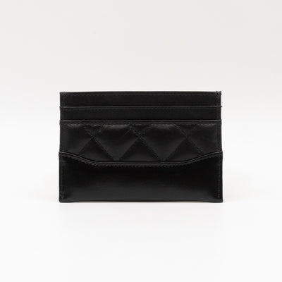 Gabrielle Card Holder Black Leather