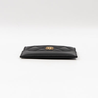 Gabrielle Card Holder Black Leather