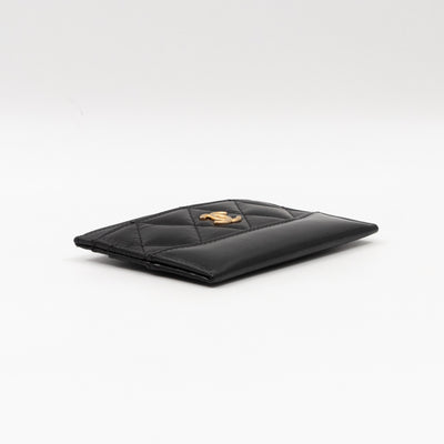 Gabrielle Card Holder Black Leather