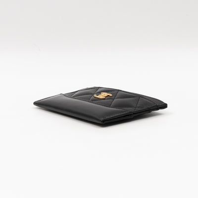 Gabrielle Card Holder Black Leather