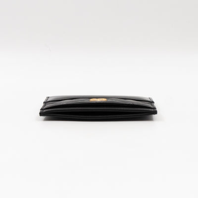 Gabrielle Card Holder Black Leather