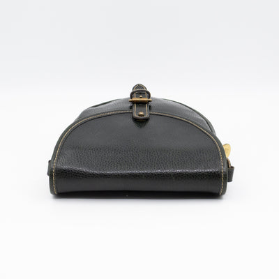 Vintage Crossbody Bag Green Leather