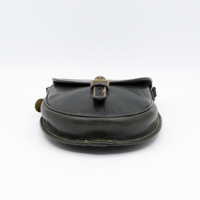 Vintage Crossbody Bag Green Leather