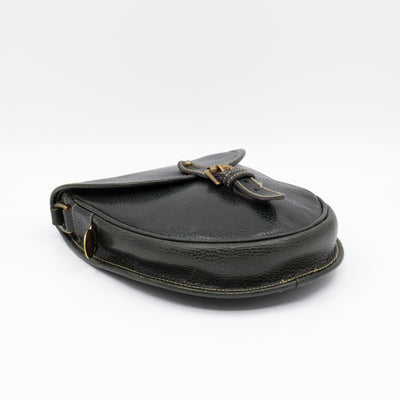 Vintage Crossbody Bag Green Leather