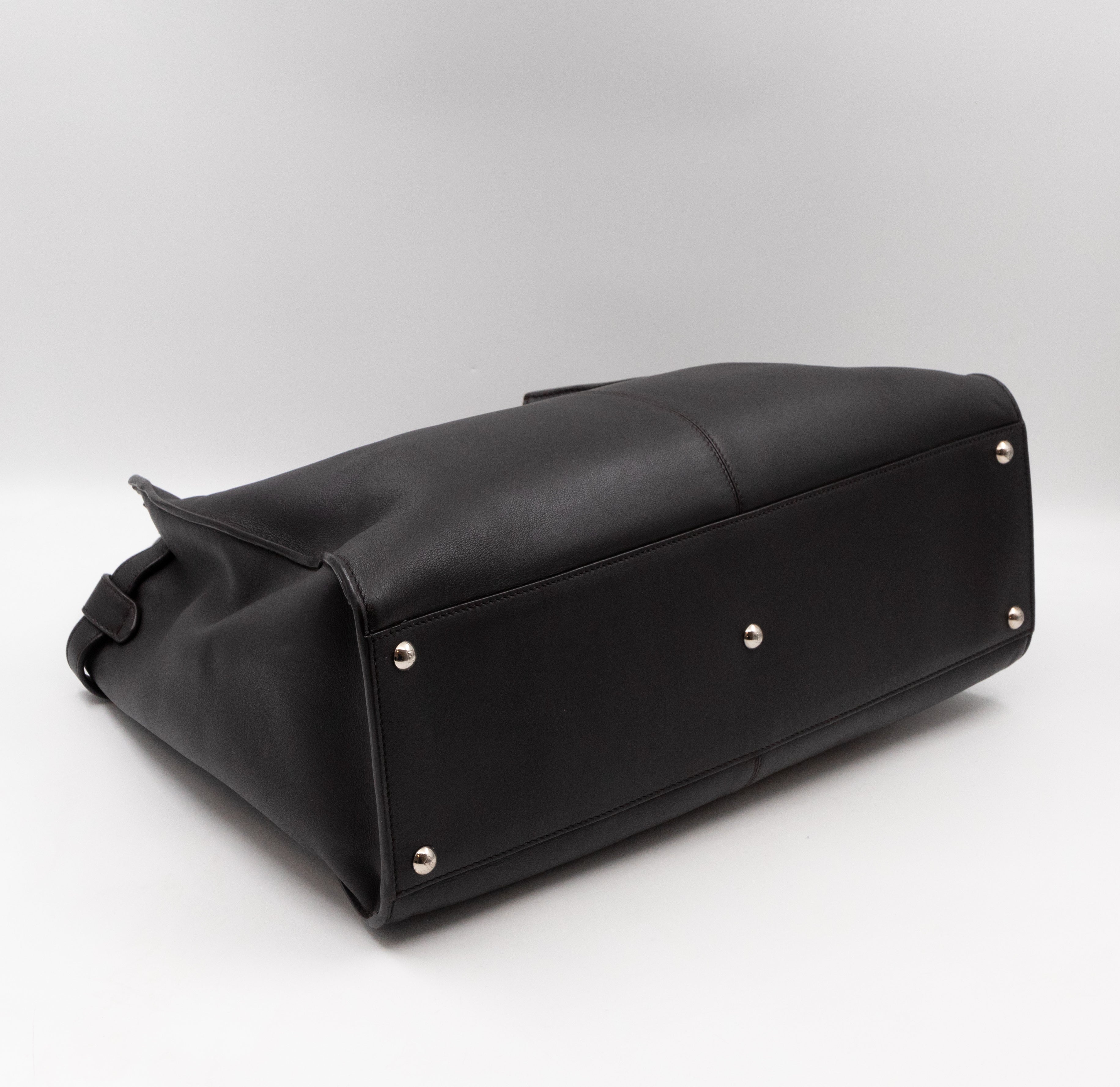 Peekaboo X-lite Large Brown Leather & FF Wool