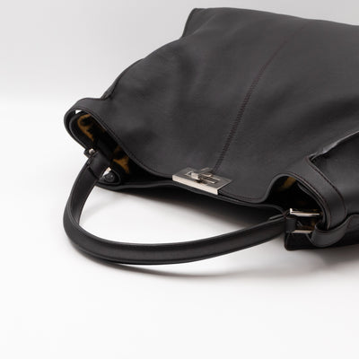 Peekaboo X-lite Large Brown Leather & FF Wool