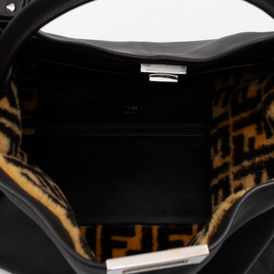 Peekaboo X-lite Large Brown Leather & FF Wool