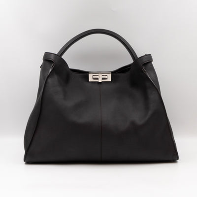 Peekaboo X-lite Large Brown Leather & FF Wool