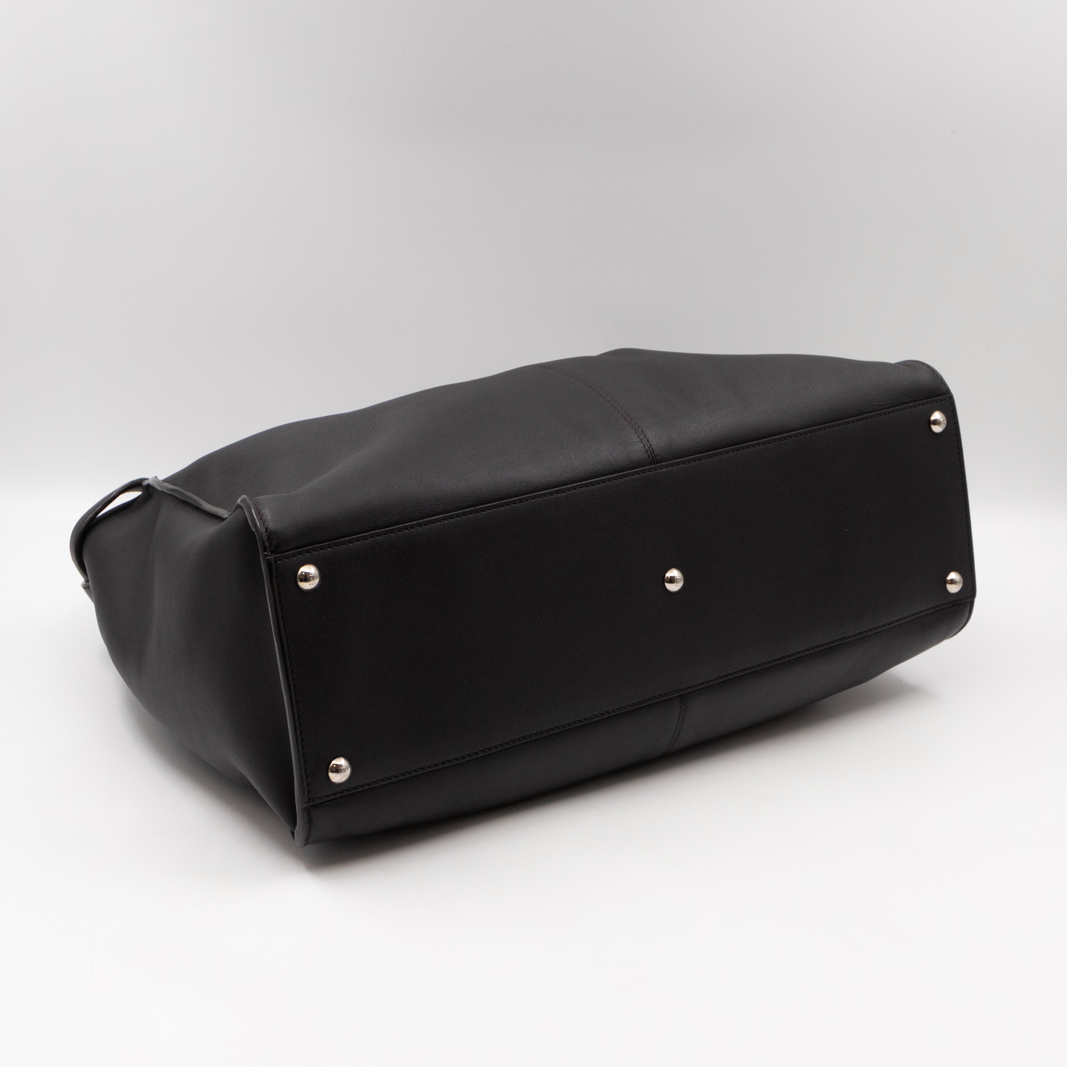 Peekaboo X-lite Large Brown Leather & FF Wool