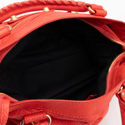 Giant Town Orange Leather Gold