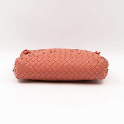 Nodini Crossbody Pink Butterfly Intrecciato Python Trim
