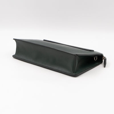 Porter Clutch Green Saffiano